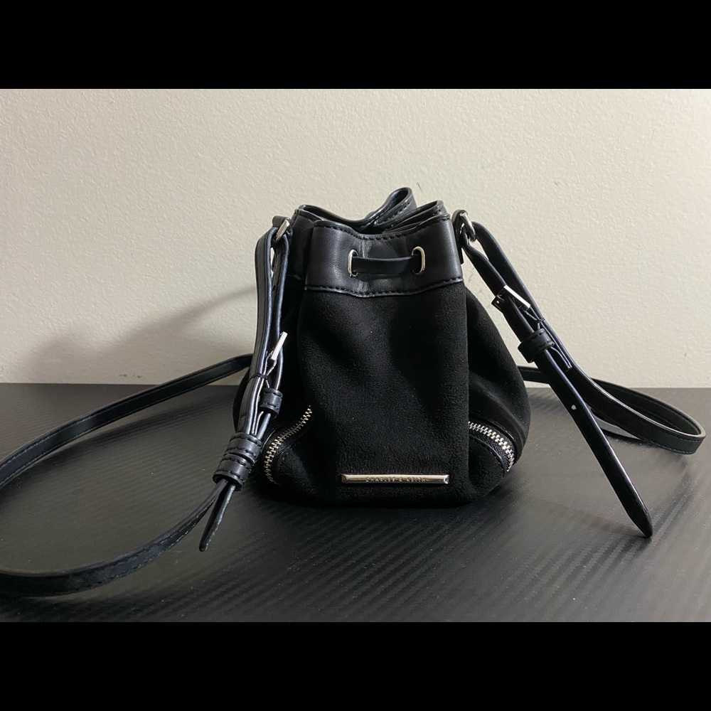 Charles & Keith crossbody leather & velvet bags